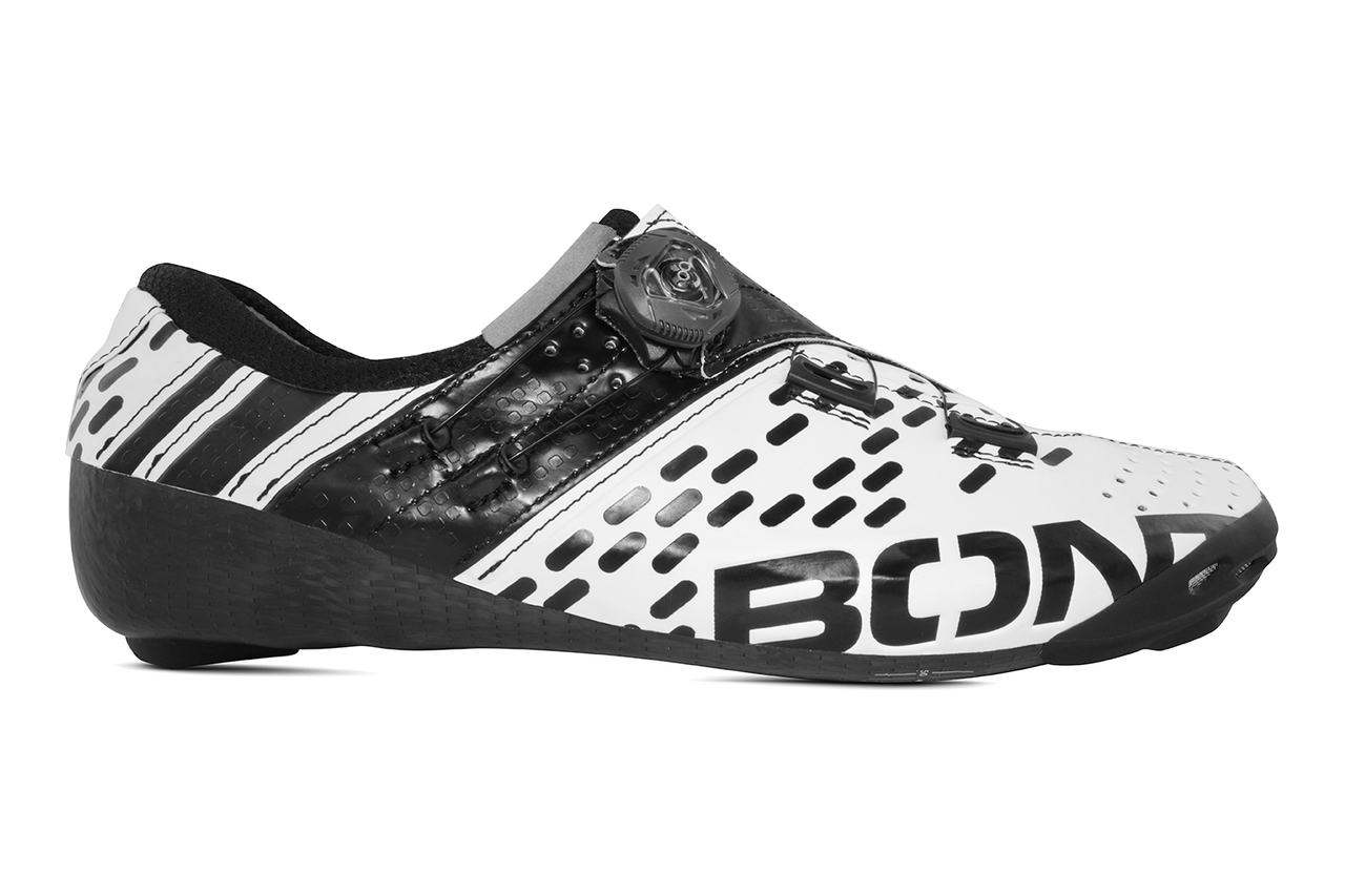 Bont Helix Road Cycling Shoes White Charcoal 40