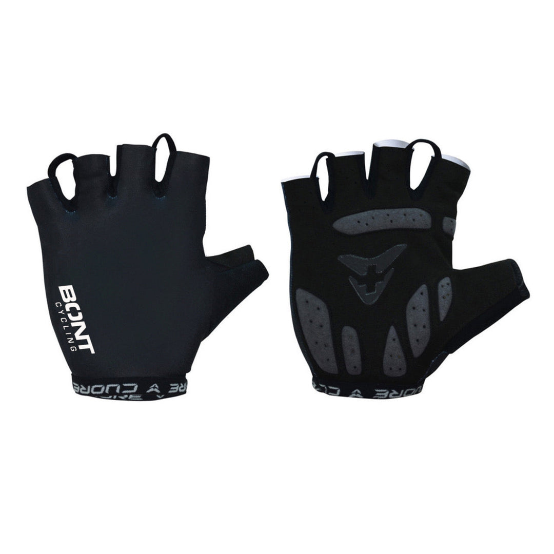 Unisex Short Finger Gloves Black