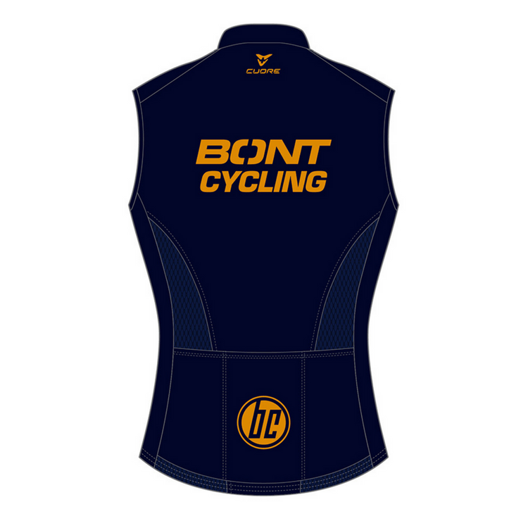 Men's Splash Vest w/Pockets Navy/Gold